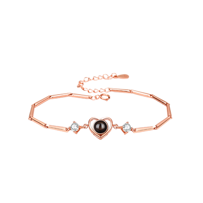 Infinite Heart Link Bracelet