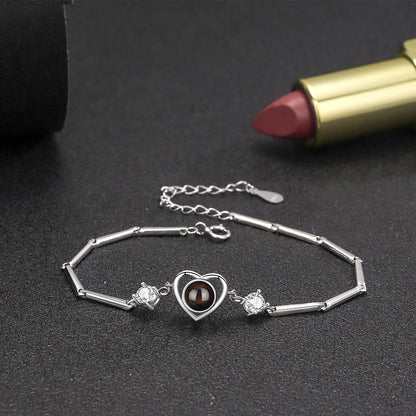 Infinite Heart Link Bracelet